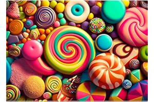 HUADADA Jigsaw Puzzles for Adults 1000 Piece Educational Games 1000 Piece Jigsaw Puzzles for Adults -Colorful Candies