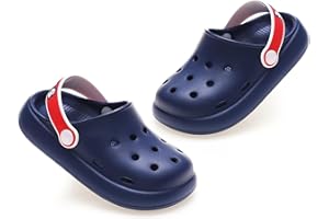 AYUEBO Zuecos para Niños Zuecos Unisex Niños Sandalias de Playa Respirable Antideslizante Piscina Jardín Zapatos Sandalias Ligeras Abierta de Verano Chanclas