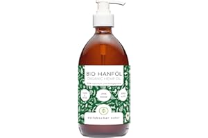 WOLFSBACHER Huile de Chanvre Bio pour Chiens et Chats 500ml I 100% Naturelle et pressée à Froid - Soutien du Pelage & de la Peau grâce aux oméga 3-6-9, apaisant pour Chiens - DE-ÖKO-060