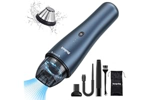 ‎RUBOT RUBOT Handstaubsauger akku handstaubsauger Kabellos 6500Pa Triple Filter Starke Saugkraft Mini Staubsauger Leicht 0,6kg USB Wiederaufladbar mit Mehreren Aufsätzen für Auto/Tierhaare/Haus