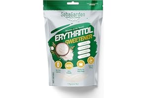 ‎SEBA GARDEN Seba Garden 100% Erythrit-Süßstoff, 1 kg (2,2 lb), natürlicher, granulierter Zuckerersatz ohne Kalorien, ketofreundlich, gentechnikfrei