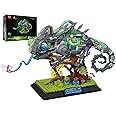 JMBricklayer Neon Body Mechanical Chameleon Building Sets 70124, Cool Animals Collectible Display Model Kits with Base, Creative Design Construction Toys Gifts for Boys Girls Adult (827 Pieces)