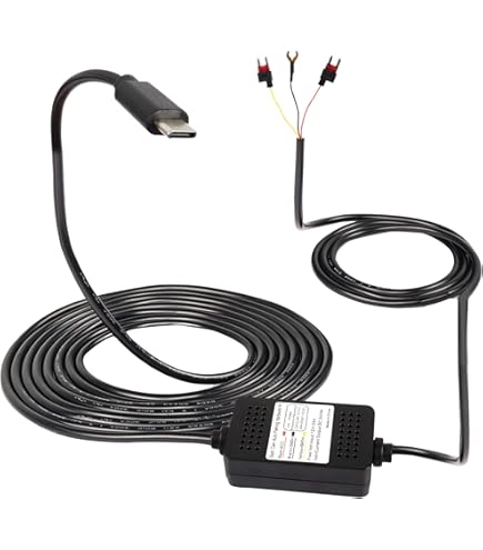 GELRHONR OBD-netsnoer voor dashcam, 24 uur bewakingstoets/AC-modus 12-24 V naar 5 V 23 A, voor dashcam, GPS of radar, 3,5 m (mini-USB GELRHONR OBD-netsnoer voor dashcam, 24 uur bewakingstoets/AC-modus 12-24 V naar 5 V 23 A, voor dashcam, GPS of radar, 3,5 m (mini-USB