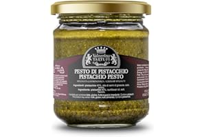 Valnerina Tartufi Pesto à la Pistache | Sauce à Brusquettes et Entrées, Sauce Prête Assaisonnement pour Pâtes | Spécialités Gastronomiques | Pot 180 gr.