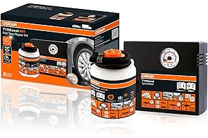 OSRAM TYRESeal Kit, uszczelniacz do opon 450 ml i analogowa sprężarka do opon, zestaw do naprawy opon