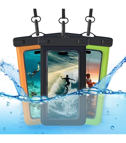 YIWEVEN Pochette Étanche Smartphone [ Lot de 2] Sac étanche IPX8 pour iPhone 12, 12 Pro Max
