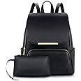 ShopyVid PU Leather Womens Backpack | Rakhi gift for sister (Black)