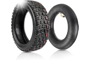 DXHBC Dexian Roues 10 Pouces Pneus Intérieurs et Extérieurs pour Speedway 5 / Dualtron 3 / Zero 10X / VSETT Scooter électrique, Pneus Tubeless 10 x 2,75-6,5 + Chambre à Air 10 x 2,5