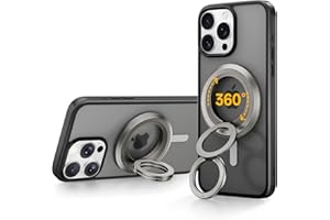 ​SYNCWIRE Soporte de Anillo Magnético para MagSafe – Rotación de 360°, Agarre de Teléfono Móvil de Doble Cara Compatible con iPhone 17 16 15 14 13 12 Pro MAX Android Accesorios MagSafe