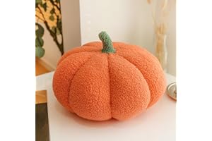 Capgoost Cuscino a Forma di Zucca 3D, 20 cm, Decorativo per Autunno e Halloween, Decorazione per la Casa