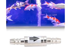 GZD cersalt Zawór zwrotny CO2 ze stali nierdzewnej, akwarium zawór zwrotny CO2 akwarium rura CO2 akwarium zawór zwrotny do zbiorników wody do zbiorników na ryby