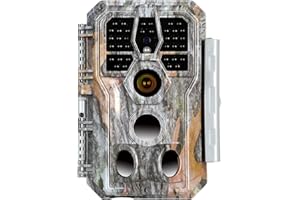 BLAZEVIDEO Trail Game Camera 24MP 1296P H.264 MP4/MOV Video 30,5 m Visione notturna 0,1S Trigger Motion Activated Easy Operate Impermeabile Fauna Selvatica Caccia Cervi Cam Password Protetta (Grigio)