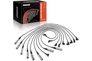 A-premium Ignition Spark Plug Wires Set of 9 Compatible with Mercedes-Benz 380 500 SE, SEL, SEC, SL, 380 450 SLC, 3.8L 4.9L