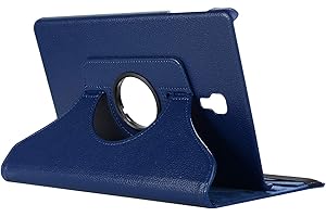 Lobwerk Schutzhülle für Samsung Galaxy Tab A SM-T590 T595 10.5 Zoll Hülle Flip Case 360° Drehbar + Touch Pen Blau