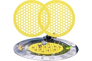 GENERIC 2 Pieces Bee Watering Station, 7.87 Inches Floating Bee Island, Round Butterfly Water Container, Floating B-ee W-aters Feeding Tool for Outdoor Bath, Thirsty Pollinators