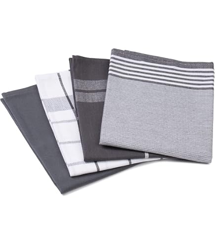 Top Towel – Set 3 Strofinacci Da Cucina In Spugna 100% Cotone – 50x50 Cm, Stampa Jacquard Tahiti - 3