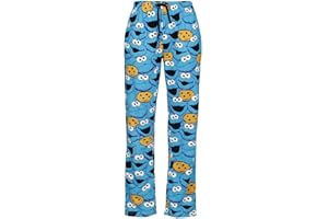 SESAME STREET Barrio Sesamo El Monstruo de Las Galletas - Face Mujer Pantalón de Pijama Azul