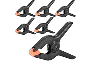 Miorkly 6 × Clamps Heavy Duty Spring Clamps Clamps Set Clamps Small clamp 15.5cm Long Photo Cloth clamp Background Fabric Clip Photo Clip (6 Inch)