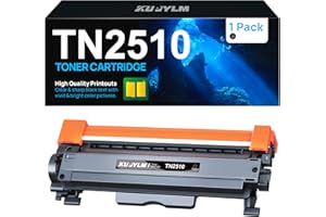 KUPYLM TN2510 TN-2510 Cartouche de Toner Compatible pour Brother TN2510 TN-2510 TN2510XL pour DCP-L2620DW DCP-L2627DWE DCP-L2665DW MFC-L2800DW Toner DCP-L2665DW MFC-L2835DW (avec Puce, 1 Noir)