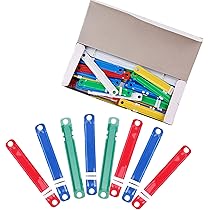 50 Clip Per Documenti Colorate Con Fibbia - Organizza Carte, File E Fogli In Modo Semplice E Ordinato - Foto 7