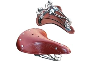 CUCUBA Sillín vintage con 3 muelles + bolsa Montegrappa