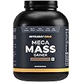 Nutrabay Gold Mega Mass Gainer Powder - 2kg, Rich Chocolate Creme | 100% Veg | 40.7g Protein, 122g Carbs, 714 Calories | Muscle Building & Weight Gainer Supplement for Men & Women