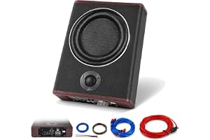 OUBUBY 8 tum 600 W subwoofer 12 V smal bil subwoofer med strömförsörjning högeffektiv ren bas undersäte effektförstärkare hög