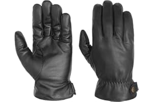 Stetson Guanti in Pelle Conductive Uomo - a dita da con fodera Inverno autunno/inverno