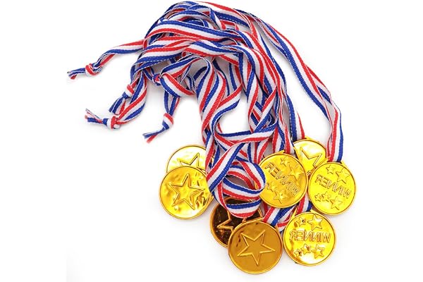 Eterspr 24 st vinnare medaljer, guldvinnare, medaljer, tävlingspriser för skoltävlingar och andra tävlingstillfällen (plast)