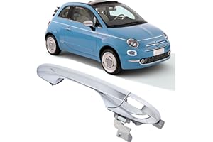 TTCR-II Kompatibel mit Türgriff Fiat 500 Außentürgriff 68069942AC Außentürgriff Vorne Rechts 735451696 Türgriff Rechts Vordertür Griffverkleidung (Vorne Beifahrerseite)