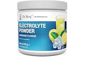 DR. BERG NUTRITIONALS Dr. Berg Zero Sugar Hydration Keto Electrolyte Powder - Enhanced w/ 1000 mg of Potassium & Real Pink Himalayan Salt (NOT Table Salt) - Lemonade Flavor Hydration Drink Supplement - 50 Servings