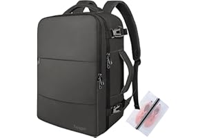 Taygeer Plecak podróżny 45 x 36 x 20, plecak na co dzień mężczyźni kobiety z portem USB, plecak podróżny samolot wodoodporny bagaż podręczny plecak do szkoły biznesowej Ryanair Wizz Air Easyjet