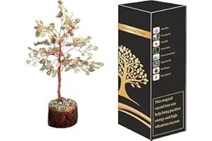 WONDER CARE Cura della casa Albero di cristallo Cristalli e pietre Albero decorativo di cristallo Regali di cristallo Albero di pietre preziose Albero di Natale Albero reale (Grüner Aventurin)