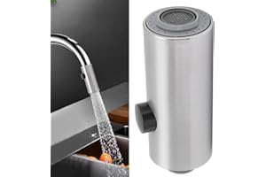SYH&AQYE G1/2 Cabezal Grifo Cocina, 2 Tipos Boquilla Cocina Grifos Cabezal de Alcachofa de Recambio, Grifo Extraíble Rociador de Agua de Ducha para Grifo Mezclador de Baño de Cocina