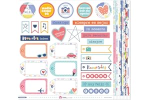Anita y Su Mundo Momentos Papel Scrapbooking, Multicolor, 30,5x30,5cm, 13