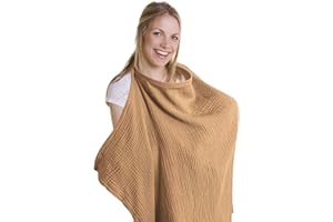 DAKLUNAR Copri Seno Allattamento, Lenzuolo Allattamento Copri Seno Allattamento Morbido e Traspirante telo allattamento al seno Coperta per Allattamento Leggero Traspirante 100% Cotone (Faw)