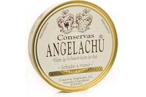 Angelachu Anchoas del Cantábrico en Aceite de Oliva, Filetes 115 g