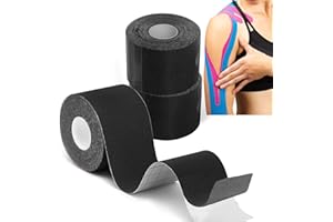 Grunda Kinesiotapes - 3 Kinesiologie Tape Rollen (5cm x 5m) Kinesiotape - Profi Physio Tape und Sporttape - wasserfeste & Hautfreundliche Sport Tapes für Muskelunterstützung, Knieschmerzen