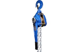 TRADEDRIVE Pallit LEVER-L Hebelzug Kettenzug 3000kg Flaschenzug 3 m Kettenlänge Seilwinde strapazierfähige Lastbreme Handseilwinde mit Freilauffunktion Blau