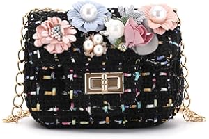 SUNNEE Little Girls Handbags Mini- Shoulder Bag with Mini Flap Bag Wallet Bag Crossbody Bag for Girls Kids Toddler Age 2-5 Years Old