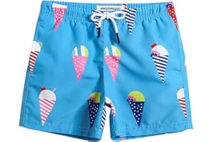 MaaMgic Costume da Bagno Pantaloncini da Bagno Estivi per Ragazzini Bambini Foderate in Rete Asciugatura Rapida Multi Colori