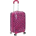 Rockland Safari Hardside Spinner Wheel Bagaglio, Magenta Leopardo, Taglia unica, Safari Hardside Spinner Wheel Bagaglio