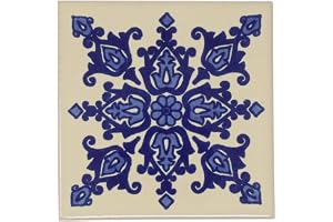 Keramiskt mexikansk kakel – 10,5 cm– handgjorda och etiskt handlade av Tumia LAC – Individual Tile