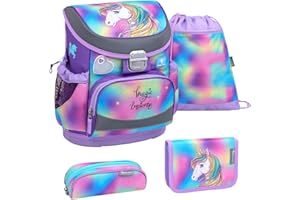 Belmil Mini-Fit Schulranzen Set 4 -teilig (405-33/AG/S) (Rainbow Color)