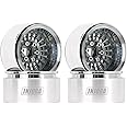 INJORA 1.9" Beadlock Wheel Rim Offset -10mm Aluminum Turbine Wheel for SCX10 Pro TRX4 VS4-10 Gen8 1/10 RC Crawler Car