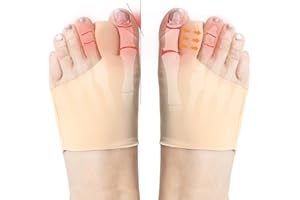 Cevikno 1 para skarpetek do korekcji haluksów koślawych, do łagodzenia bólu, wyjmowane silikonowe amortyzatory