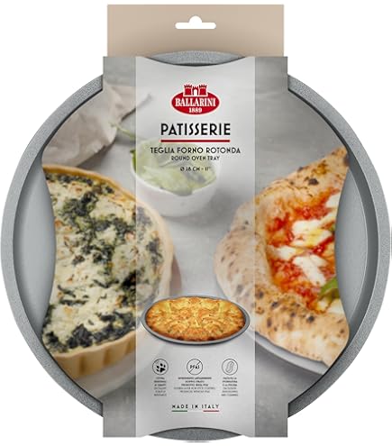 Tortiera Per Pizza Pentole Agnelli 26 Cm - Lamiera Blu In Alluminio, Per Forno, Ufficiale FIC - Foto 5