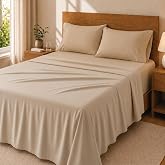 Degrees Home Premium Bed Sheet Set 200 x 200 cm 4 Pieces: Fitted Sheet, Top Sheet and 2 Pillowcases 50 x 80 cm - Brushed Micr