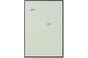 Design Letters Letter board - A2 (Vert) – Tableau à lettres pour un usage quotidien et de nombreuses fonctions, accrochez-le au mur dans la cuisine, le hall d'entrée ou le bureau