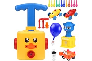 WolinTek Auto di Lancio a Palloncino, Palloncino Giocattolo per Auto, Auto Alimentata a Palloncino Auto a Palloncino a Inerzia Giocattolo Regalo di Giocattoli Educativi per Bambini (E)